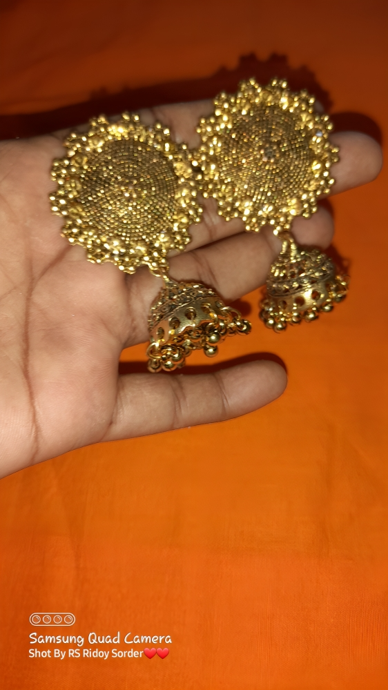 Metal earrings