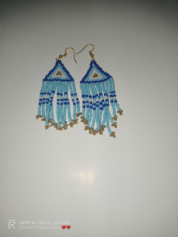 Loom beading earrings